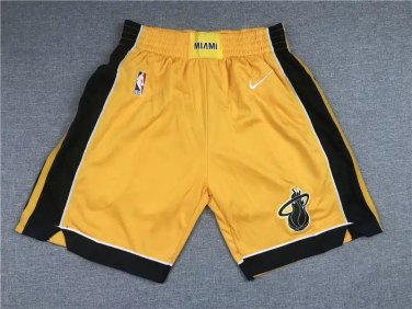 2025 Miami Heat 2021 Yellow Earned Edition Shorts