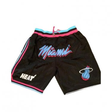 2025 Miami Heat M&N Black Shorts