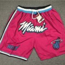 2025 Miami Heat Pink Throwback Shorts