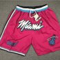 2025 Miami Heat Pink Throwback Shorts