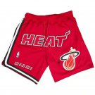 2025 Miami Heat Red Hardwood Classics 1996-97 Shorts