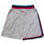 2025 Miami Heat White Throwback Shorts