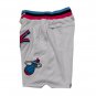 2025 Miami Heat White Throwback Shorts