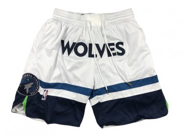 2025 Minnesota Timberwolves Association Swingman White Shorts