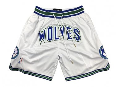 2025 Minnesota Timberwolves White Hardwood Classics Shorts