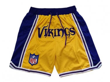2025 Minnesota Vikings Gold Shorts