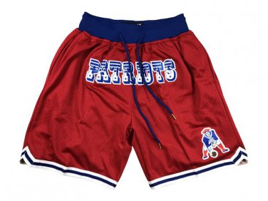 2025 New England Patriots Red Gold Rush Shorts