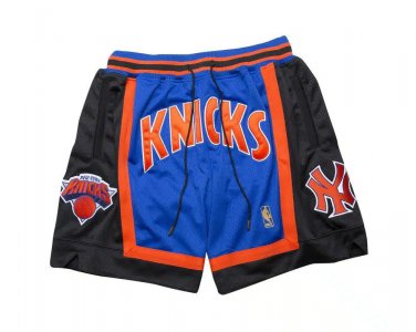 2025 New York Knicks 96-97 Shorts Blue