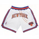 2025 New York Knicks Shorts White