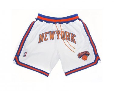 2025 New York Knicks Shorts White