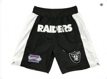 2025 Oakland Raiders Black Shorts