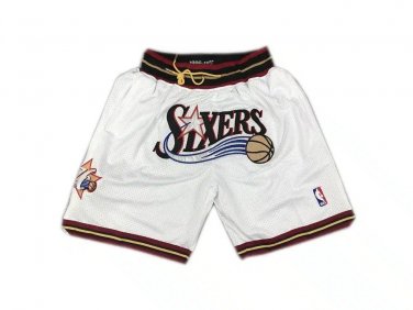 2025 Philadelphia 76ers Shorts White