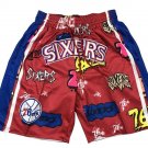 2025 Philadelphia 76ers Slap Sticker Swingman Shorts