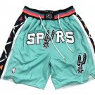2025 San Antonio Spurs Teal Shorts