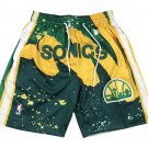 2025 Seattle Supersonic Green Shorts Hardwood Classics Hyper Hoops