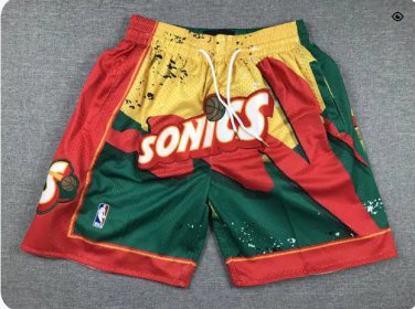 2025 Seattle Supersonic Shorts Hardwood Classics Hyper Hoops