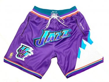 2025 Utah Jazz 96-97 M&N Throwback Shorts