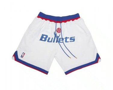 2025 Washington Bullets shorts White