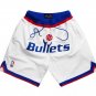 2025 Washington Bullets shorts White