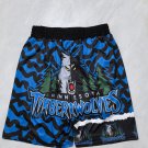 Forest Wolf Heat Transfer Color Blue Pocket Ball Pants