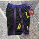 Lakers Black 24 City Edition Pocket Soccer Shorts