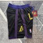Lakers Black 24 City Edition Pocket Soccer Shorts