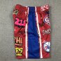 Pocket pants 76 people graffiti red
