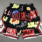 Pocket pants, bull graffiti, black