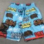 Pocket pants, Grizzly graffiti, blue