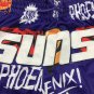 Pocket pants, sun graffiti, purple