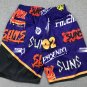 Pocket pants, sun graffiti, purple