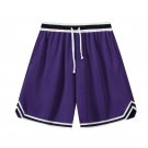 Men's Basketball Running Gym Breathable Sport Shorts Purple