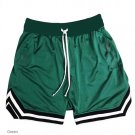 Men's Basketball Shorts Sport Running Casual Drawstring Elasticym Shorts Green