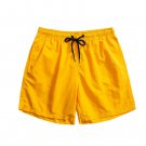 Men's Candy Colored Beachwear Sports Fitness Thin Quick Drying Casual Shorts Yellow