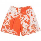 Men's Casual Fitness Exercise Breathable Mesh Shorts Orange