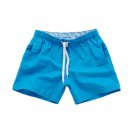 Mens Casual Quick Drying Fitness Short Beach Shorts Blue