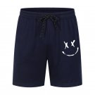 Men's Elastic Drawstring Basketball Sport Shorts navy blue