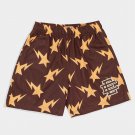 Men's Fitness Basketball Pants Mesh Sports Shorts Brown