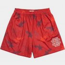 Men's Fitness Sports Workout Mesh basketball Shorts Red