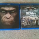 Rise & Dawn of the Planet of the Apes Blu-Ray Lot. LIKE NEW Rise & Dawn of the Planet of the Apes Blu-Ray Lot. LIKE NEW