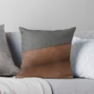 _(print Of Leather_fabric Only) Pillow
