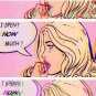 _i Spent How Much_ Comic Pop Art Print Pillow
