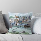 _in With The Catch_ - Brixham, Devon Pillow