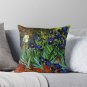 _irises_ By Vincent Van Gogh - Vincent Van Gogh Inspired Pillow