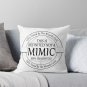 _safety Tested For Mimics_ By The Wizard's Guild Pillow