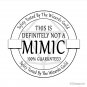 _safety Tested For Mimics_ By The Wizard's Guild Pillow
