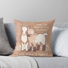 _when It's Hard To Find Kindness, I Will Make It Myself_ Baby Goats Pillow
