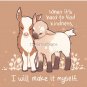 _when It's Hard To Find Kindness, I Will Make It Myself_ Baby Goats Pillow