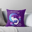_you Are Worthy Of Kindness And Care_ Space Kitty Pillow