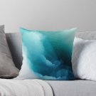 “inner Calm” Turquoise Modern Abstract Pillow